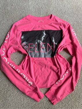 Selena Graphic Pink Long-Sleeve Tee y2k long sleeve
